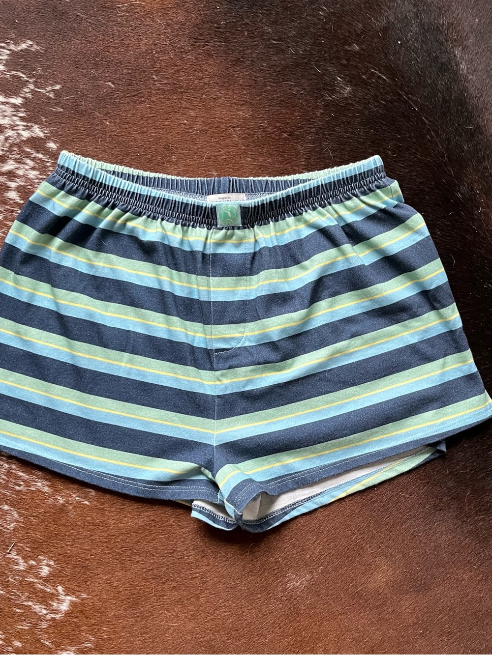 TRIBE KELLEY STRIPED BOXER SHORTS - WAY DOWN SOUTH DEEP SEA BLUE SMALL